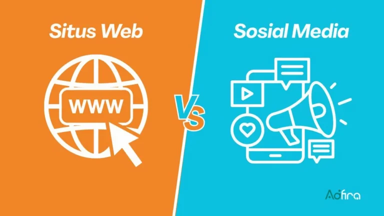 Situs web vs media sosial.