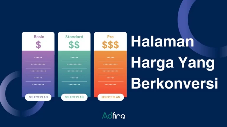Halaman harga situs web yang berkonversi tinggi